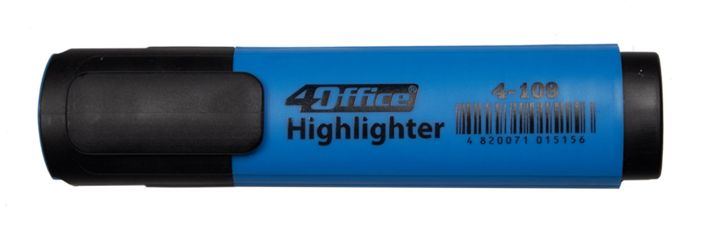 Маркер текстовий 4-109, 1-5мм., блакит. 4Office - фото 1