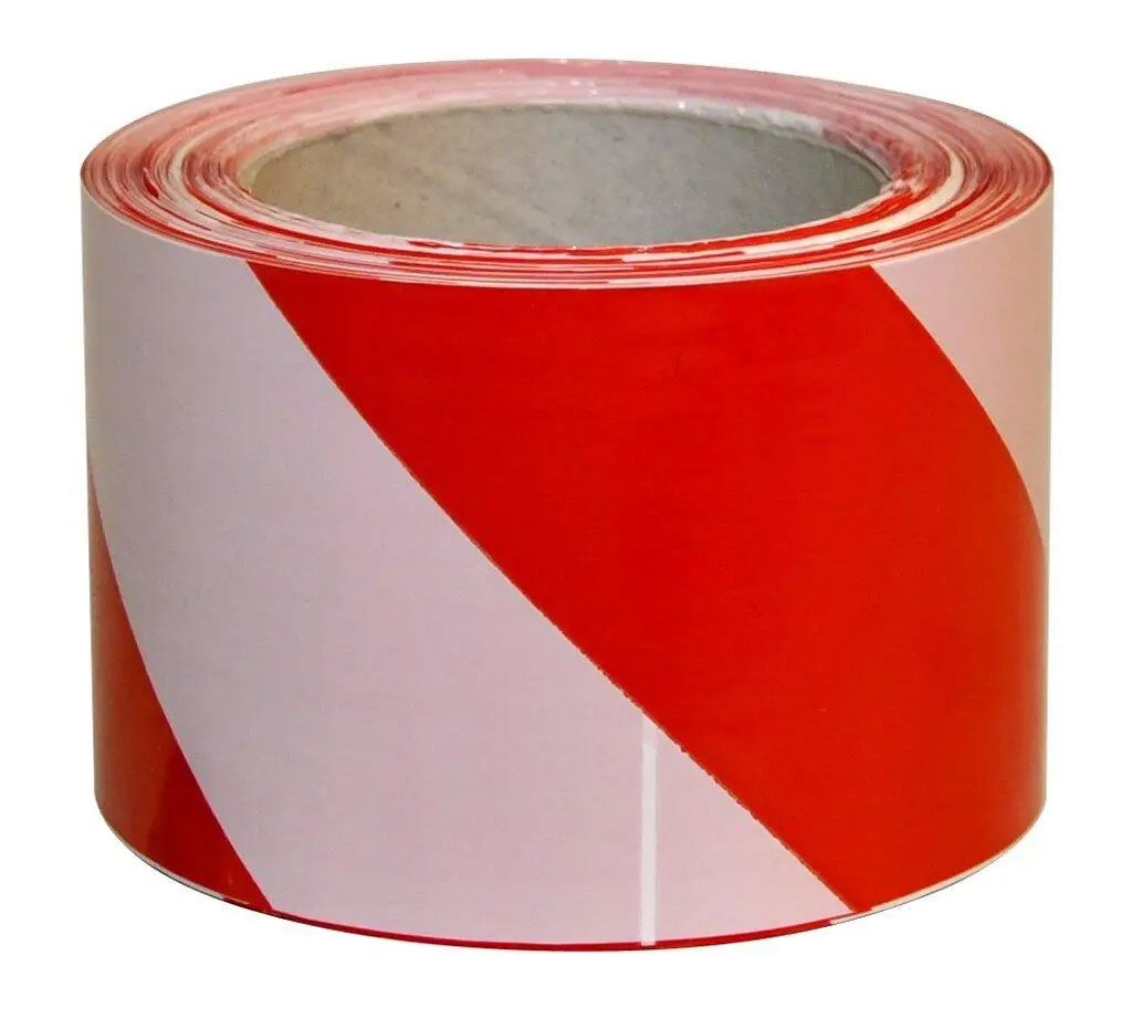 Лента сигнальная 72мм.*100м., бело-красн. Украина - фото 3