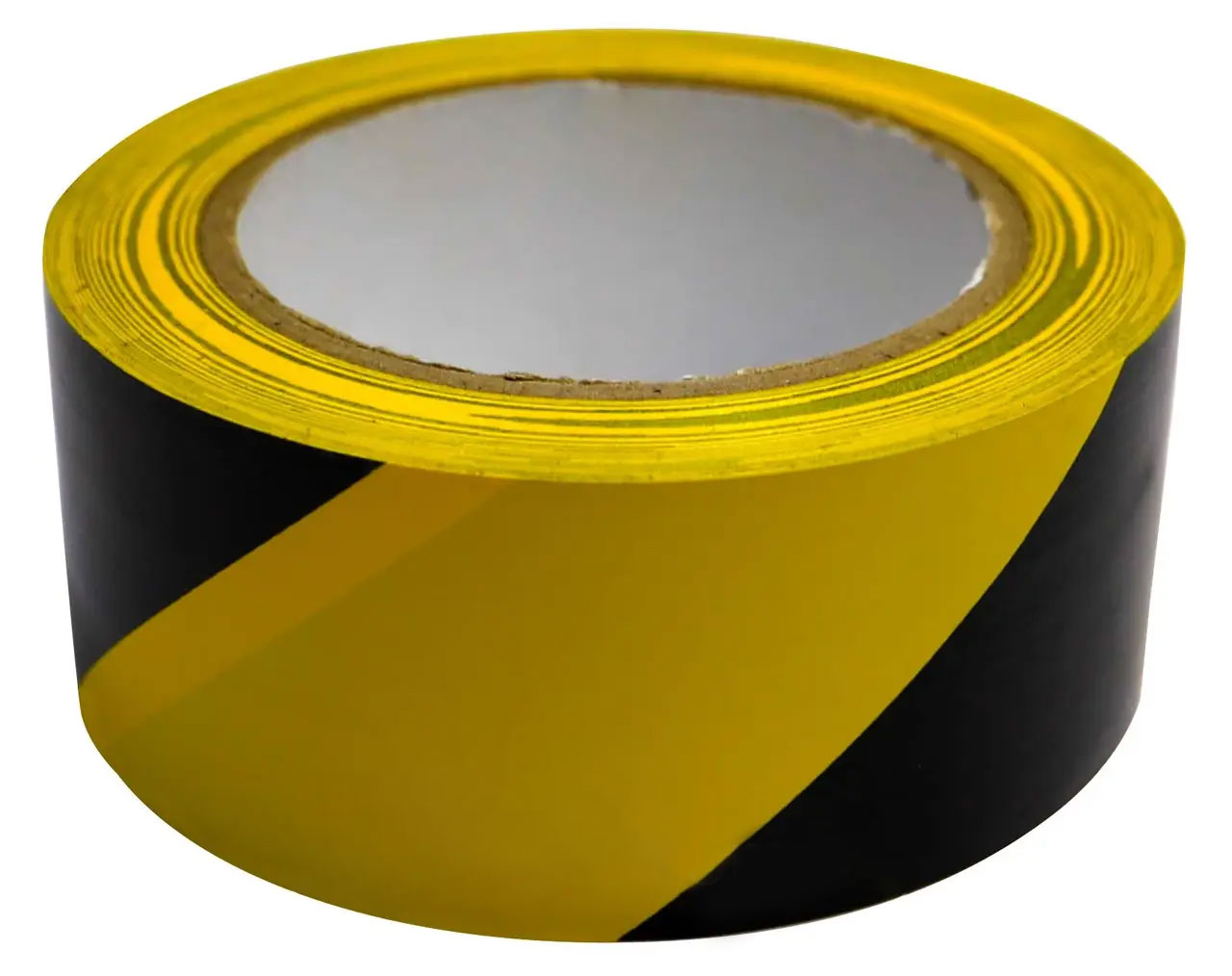 Стрічка сигнальна самоклеюча 48мм.*33м., жовто-чорна Україна - фото 1