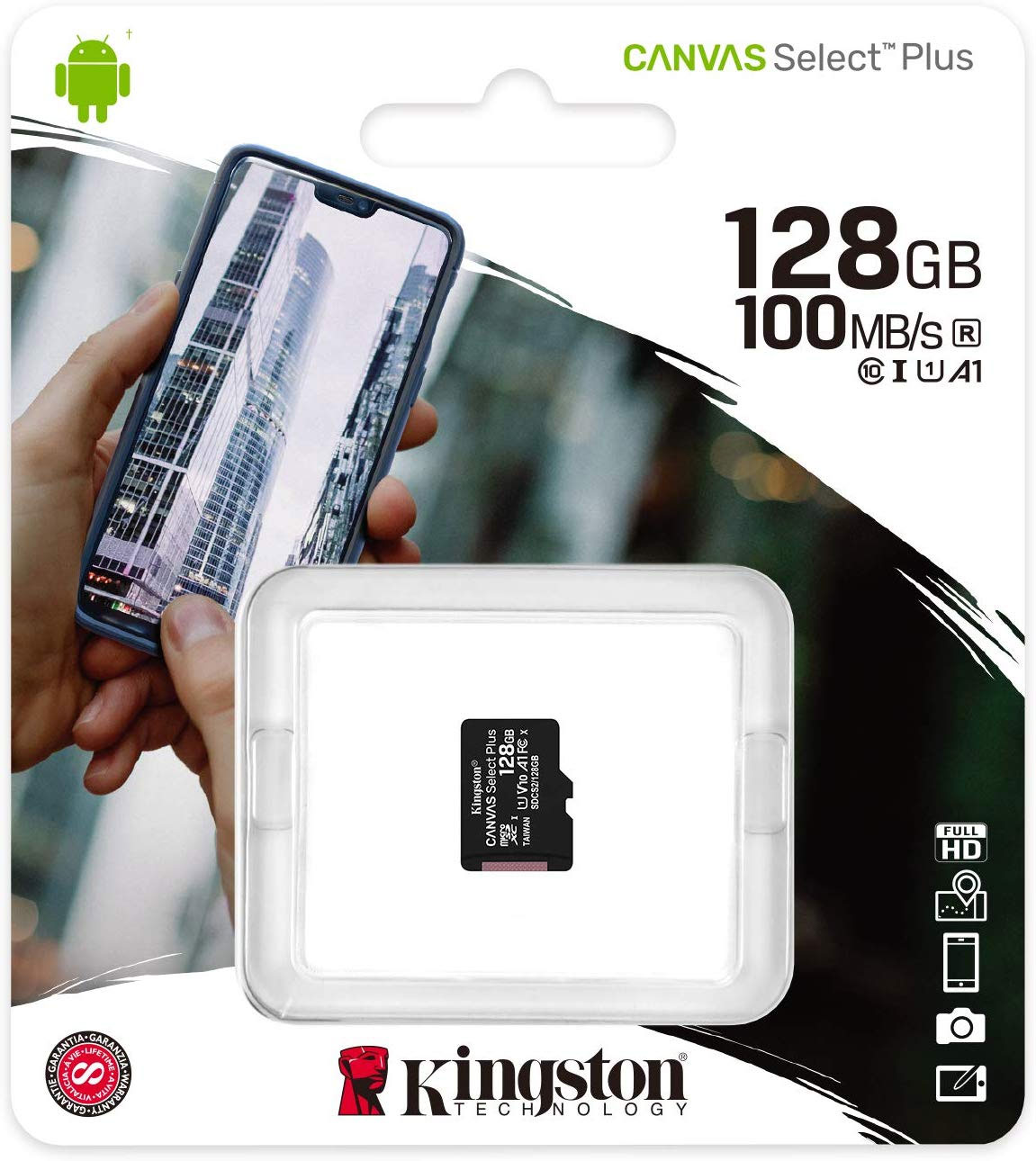 Карта пам'яті microSDHC 128Gb (Class 10, UHS-I, U1, V10 до 100МБ/с читання/85МБ/с запис) Kingston - фото 3