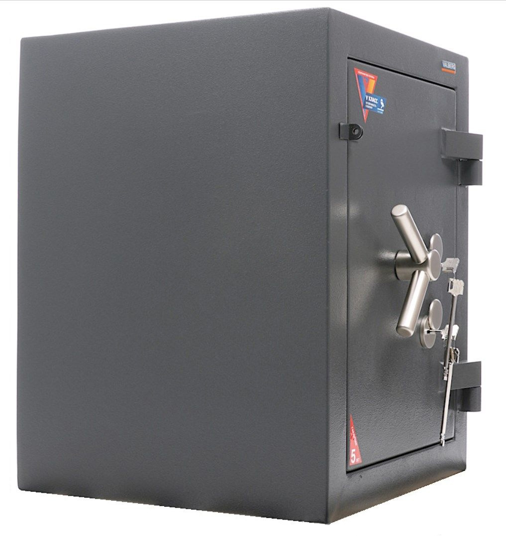 Сейф зламостійкий (670*510*510мм.), два ключових замка, 1 полиця, 5 клас,  Алмаз 67 KL, графіт Valberg - фото 7