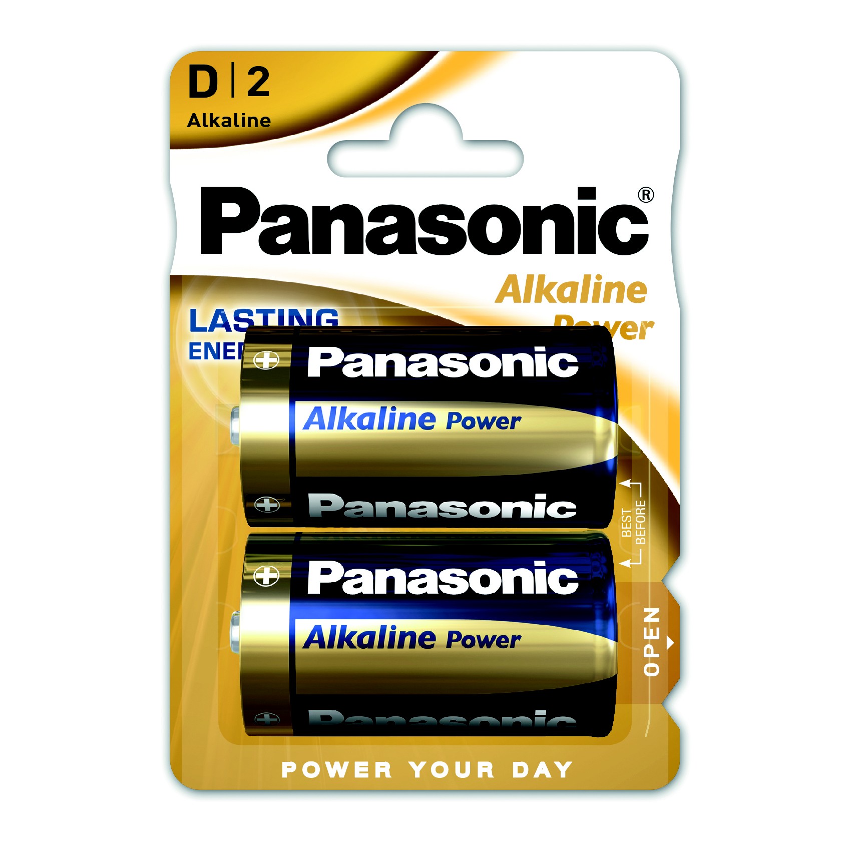 Батарейка LR20 (D, 13A, A373, MN1300) Alkaline Power, 2шт./уп. Panasonic - фото 1