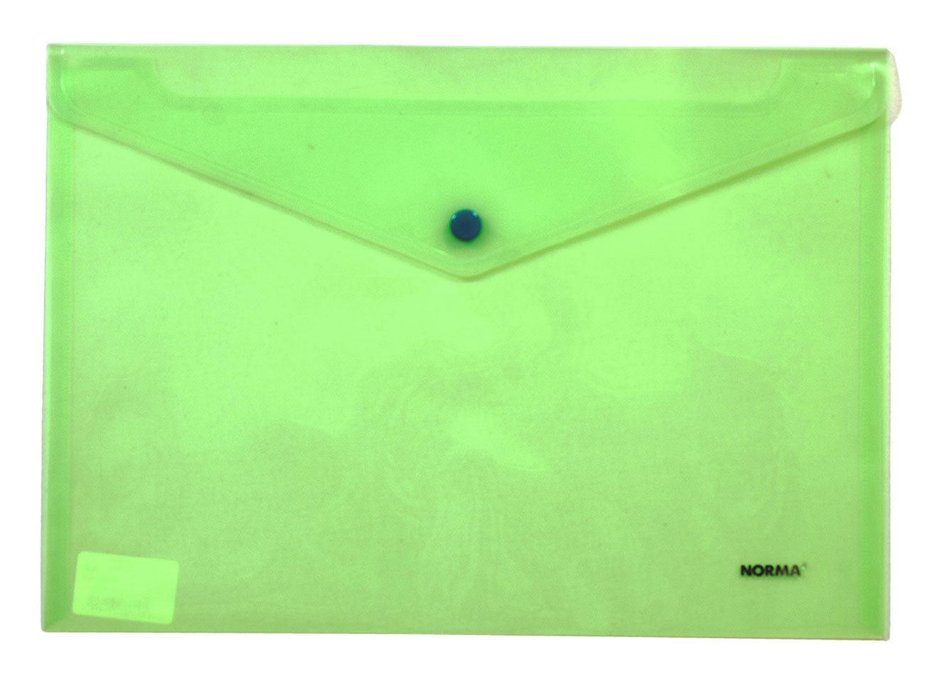 Папка-конверт на кнопці, В5+ (210*285мм.), прозора, асорті NORMA - фото 1