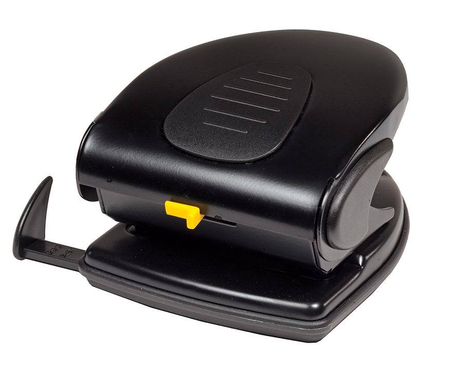 Діркопробивач на 2 отвори, до 30 аркушів(4314), металевий, чорн. Scholz - фото 1