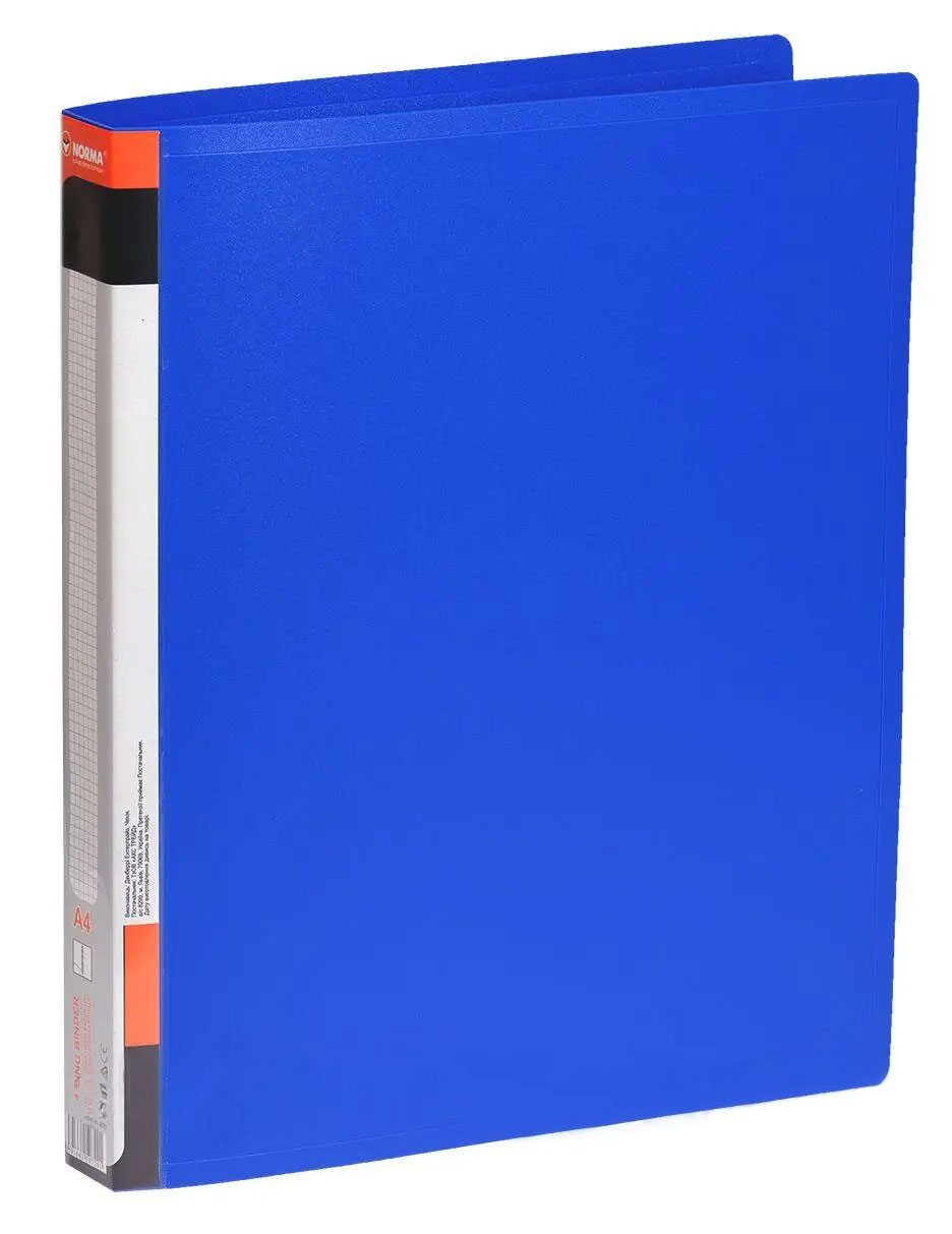 Папка А4, 45мм., 4кільця, пластик PР, асорті NORMA - фото 2