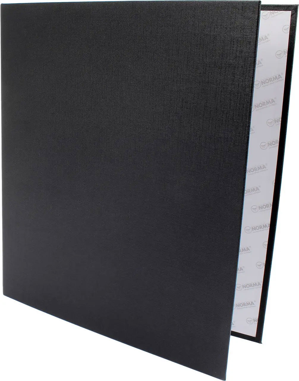 Папка А4, 50мм., 4кільця, картон PVC покриття, чорн. NORMA - фото 2