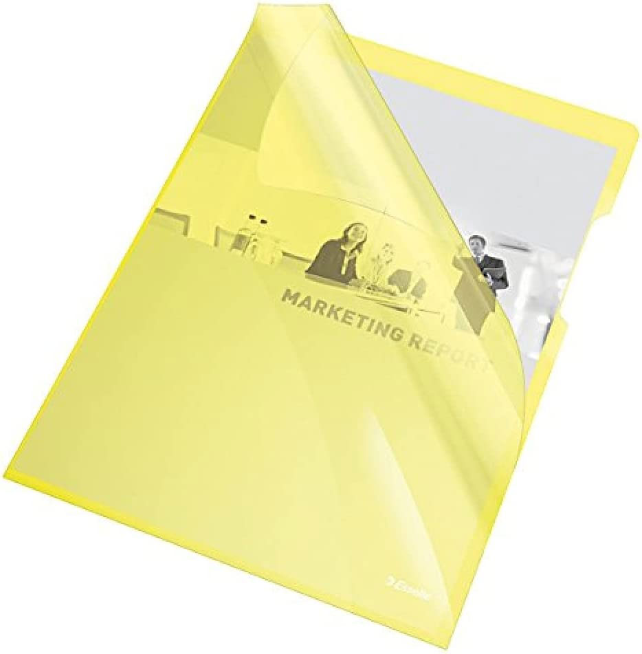 Папка-куток глянцева, 150мкм, 25шт./уп., жовт. Esselte - фото 2