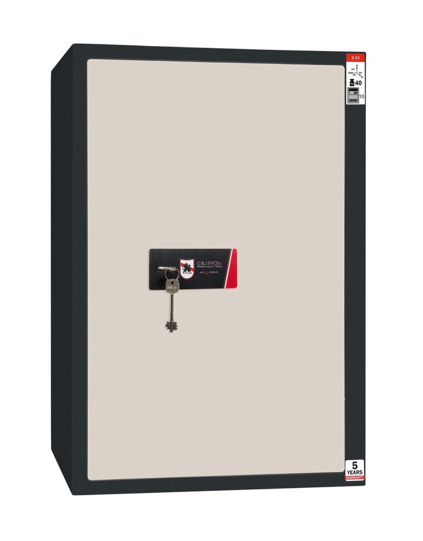Сейф офисный (630*430*365мм.) ключевой сувальдный замок, S.63.K Griffon - фото 5