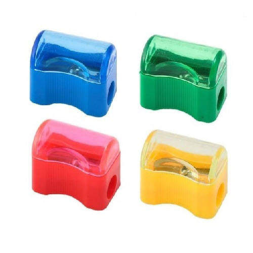 Точилка з контейнером, пластикова, асорті BuroMax - фото 1