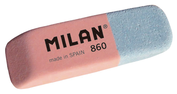 Гумка 860 подвійна, абразивна MILAN - фото 2