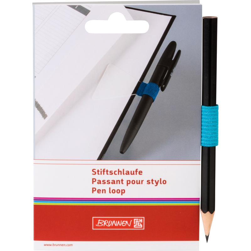 Петля самоклеющаяся для ручки голубая Brunnen - фото 1