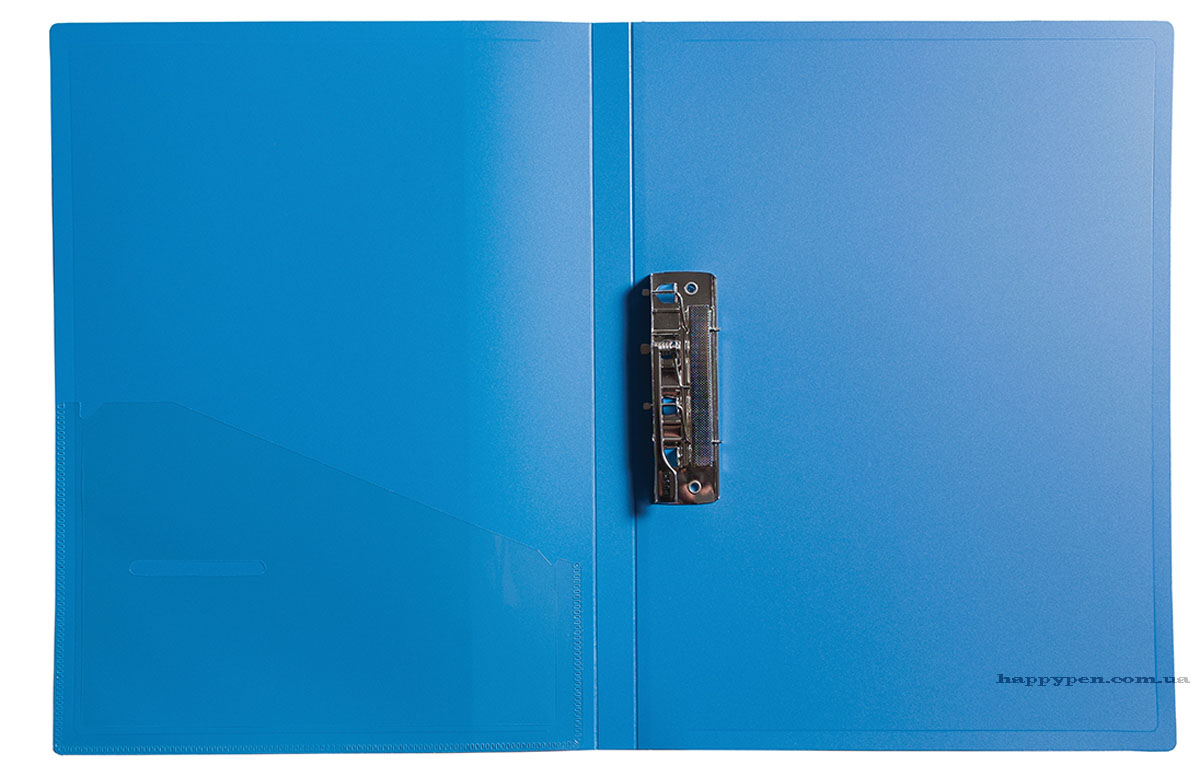 Папка з бічним прижимом та кишенею 20мм., пластик, син. Scholz - фото 2
