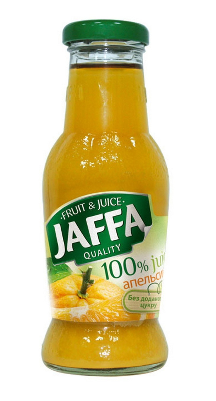 Сок апельсиновый 0,25л., 6шт./уп., стеклянная бутылка JAFFA - фото 1