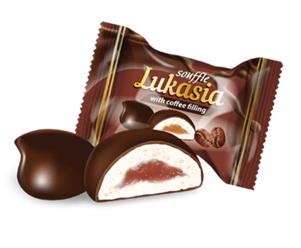 Цукерки Лукася з кавовим наповнювачем, 2,5кг. Лукас - фото 1