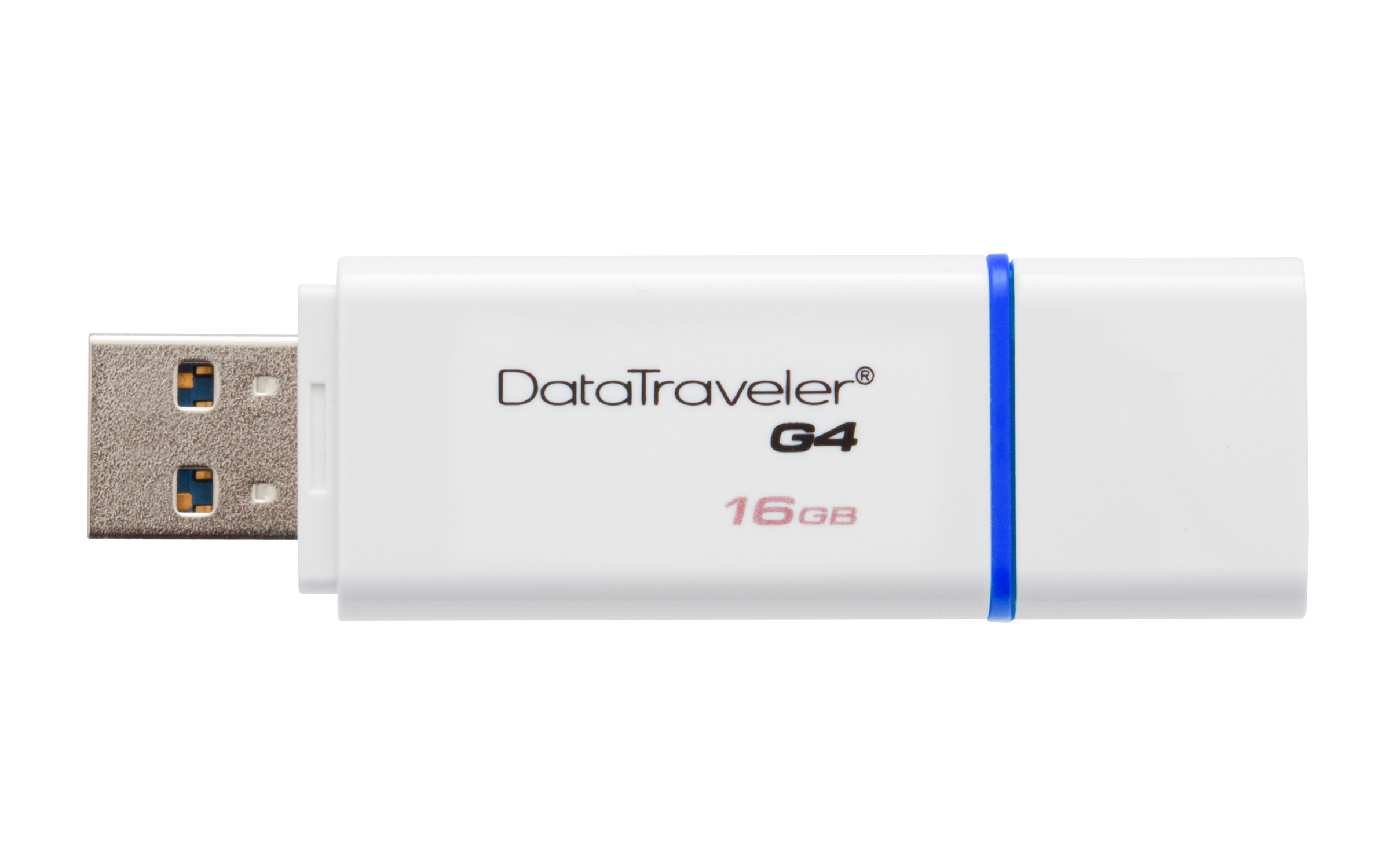 Флеш-пам'ять USB 3.0 Flash Drive 16Gb DTI Gen.4, пластик. корпус, біл. Kingston - фото 1