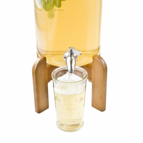 Подставка для лимонадницы на 3л. Bormioli, деревянная, коричн. Италия - фото 2