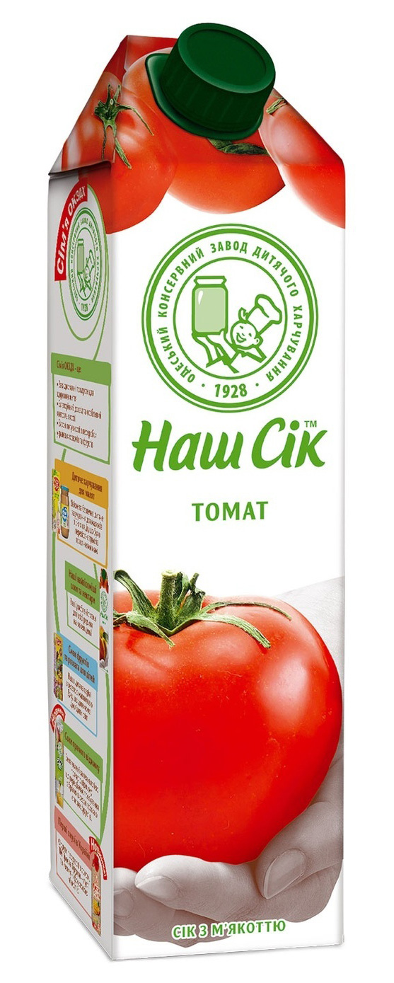 Сік томатний 0,95л. Наш сік - фото 1