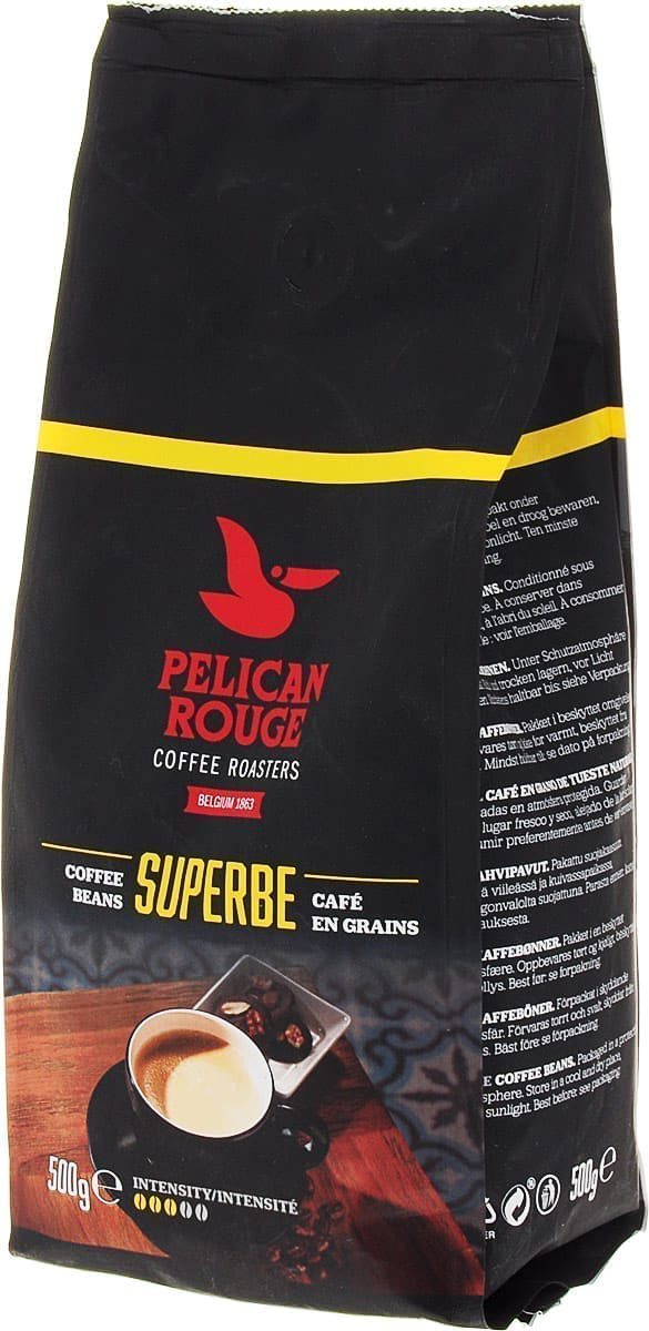 Кава в зернах Superbe 0,5кг., 80% арабіки, 20% робусти, сертифікат UTZ Pelican Rouge - фото 1