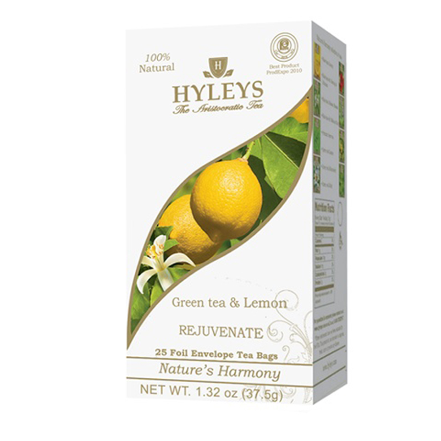 Чай Гармония природы, зелёный с лимоном, 25пак. по 1,5г., термосаше Hyleys - фото 2