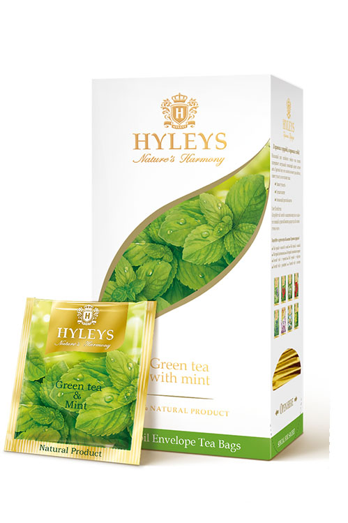 Чай Гармония природы, зелёный с мятой, 25пак. по 1,5г., термосаше Hyleys - фото 1