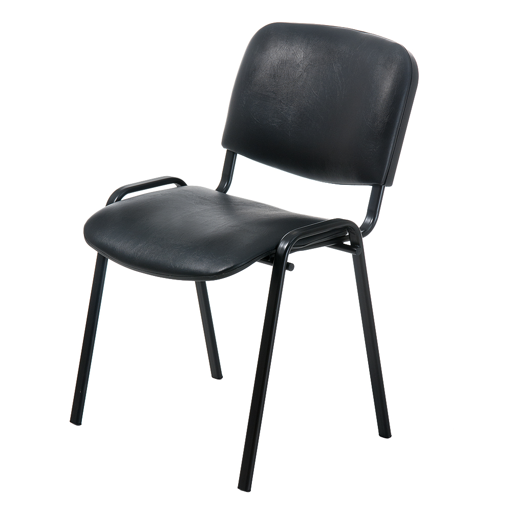 Стілець ISO Black, шкірзам. чорн. Україна - фото 1
