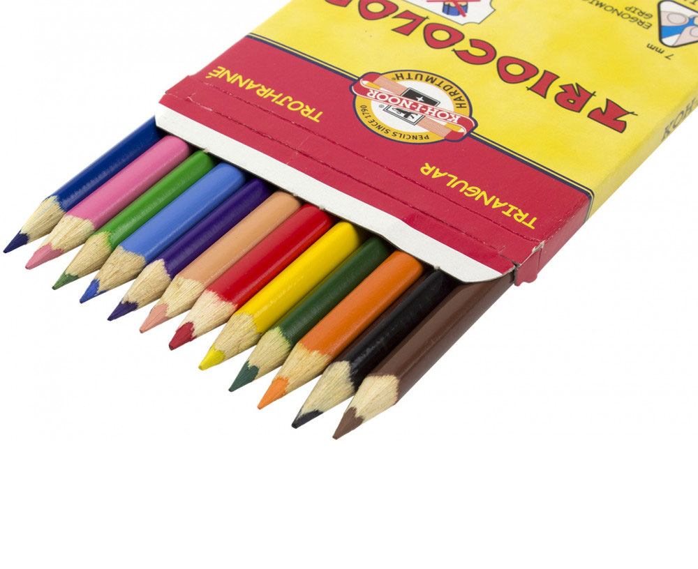 Карандаши цветные, 12цв., TRIOCOLOR Koh-i-noor - фото 3