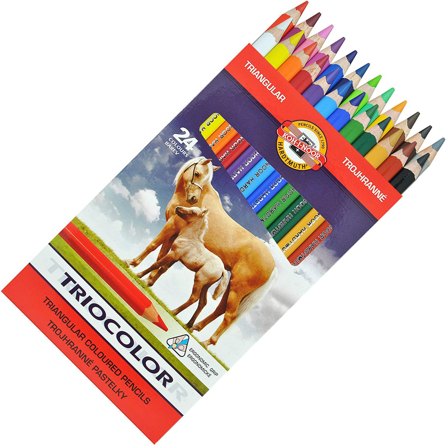 Карандаши цветные, 24цв. TRIOCOLOR Jumbo 