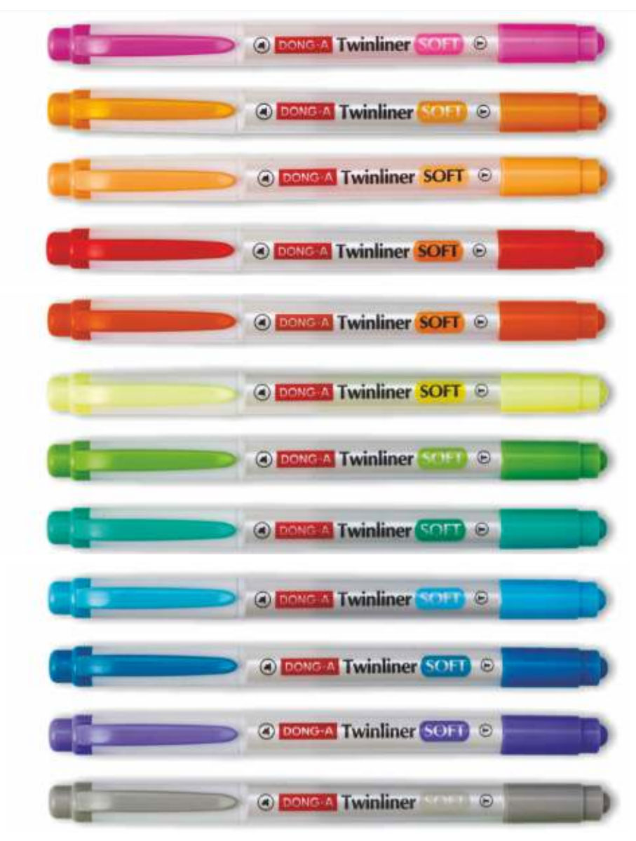 Маркер текстовый 0,9-4мм., двусторонний, пастельный, салат. Dong-A - фото 2