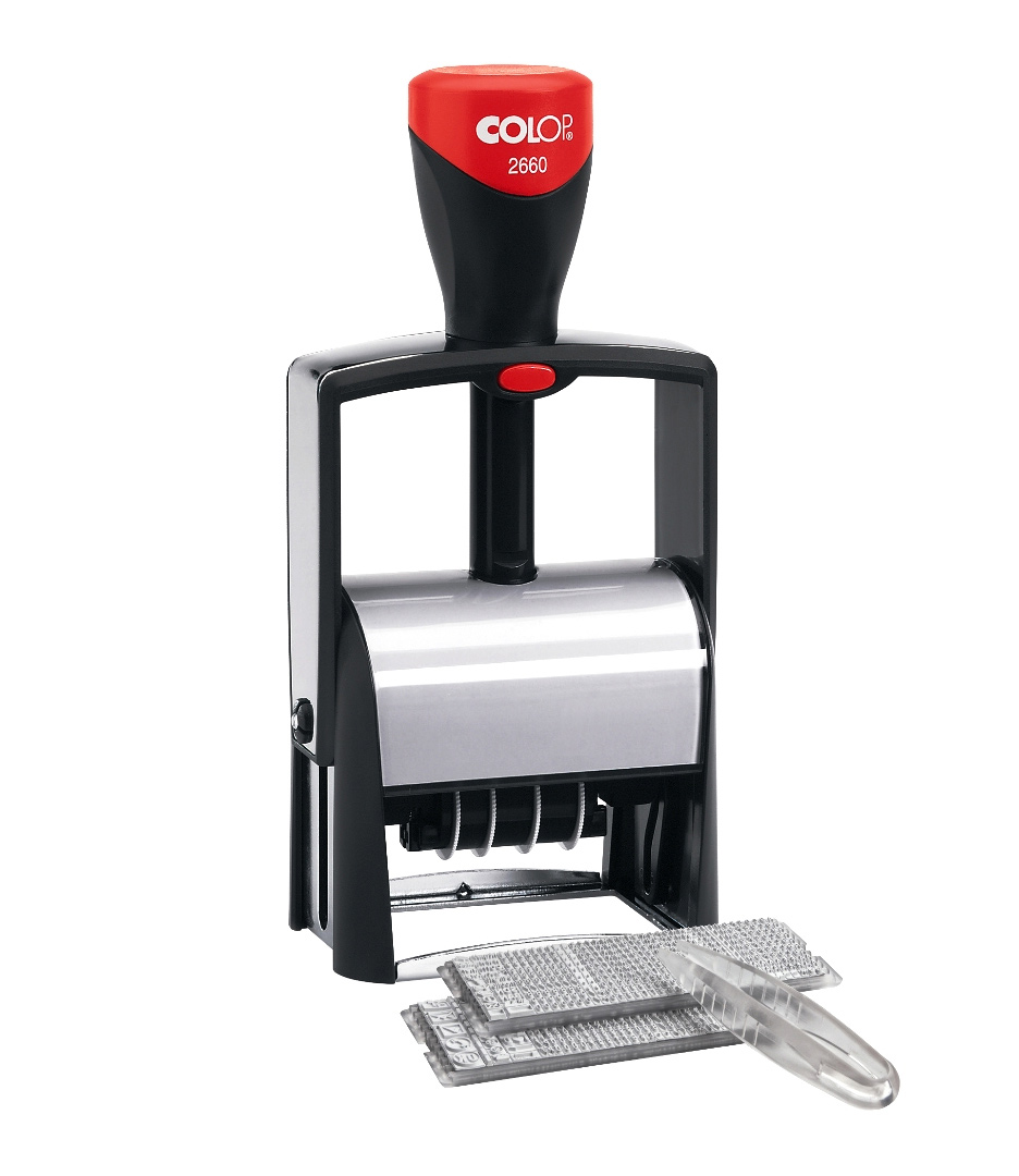 Датер самонаборный 6-ти строчный, со свободным полем,  58*38мм., металл Colop - фото 1