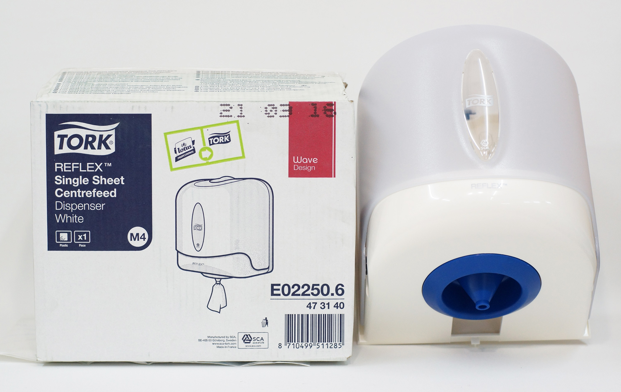 Тримач полистовий з центральним витягуванням, Reflex, Максі, пластик,(M4), біл. Tork - фото 5