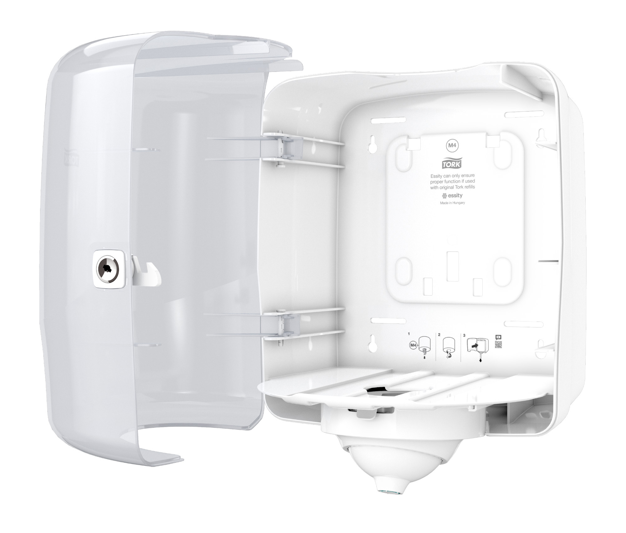 Тримач полистовий з центральним витягуванням, Reflex, пластик, (M4), біл. Tork - фото 4