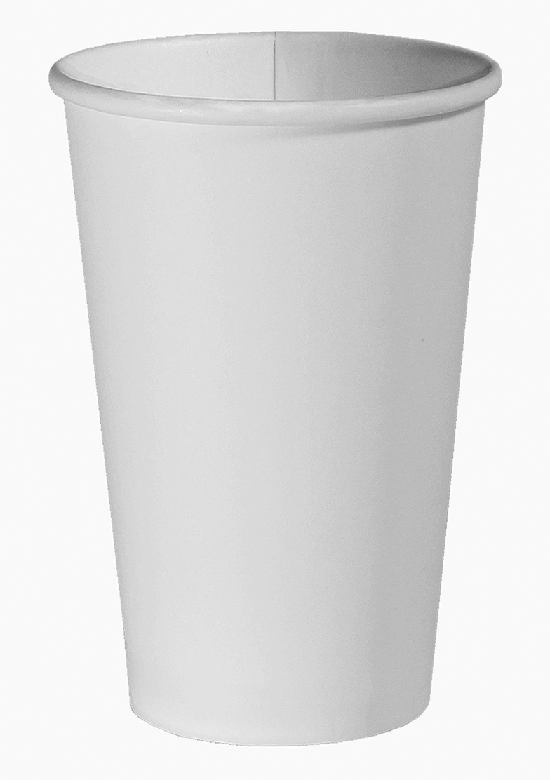 Стакани одноразові паперові 500мл. 50шт/уп. біл. Україна - фото 1