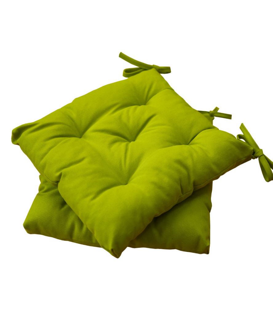 Подушка на стілець HALF PANAMA, 40*40см., 100% бавовна, зелен. ПРОВАНС - фото 2