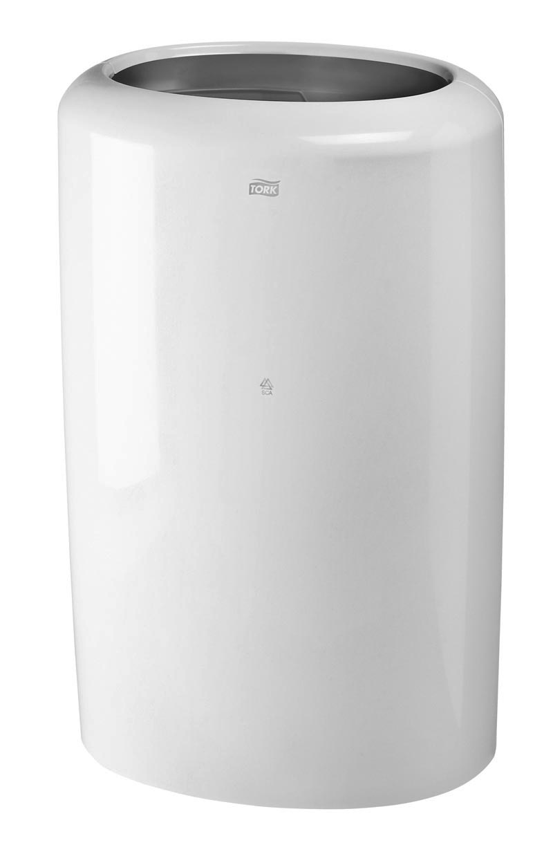 Урна для мусора напольная 50л метал/пластик, бел. Tork - фото 4