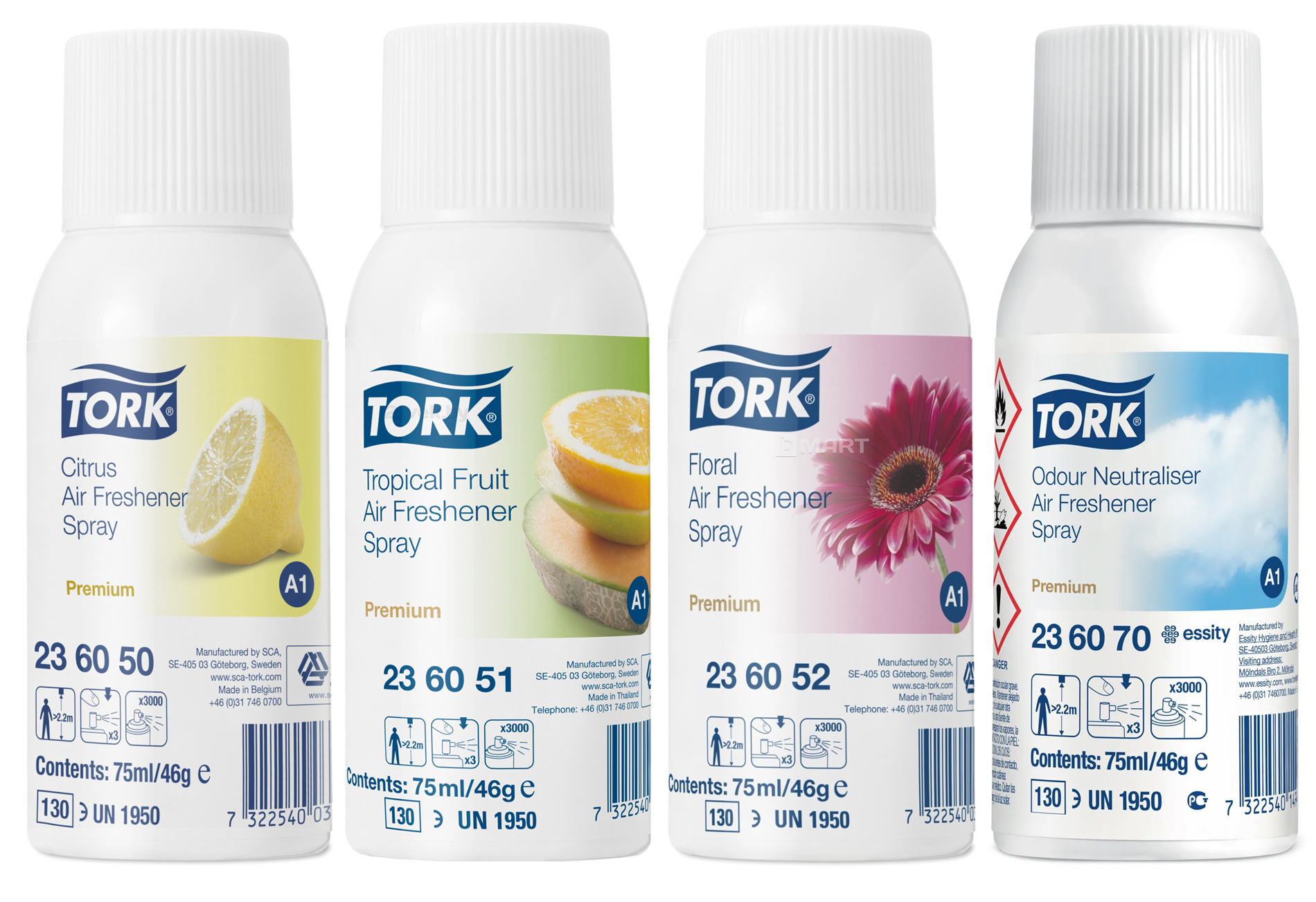 Освіжувач повітря аерозоль 75мл., 3000пор., Квітковий Tork - фото 2