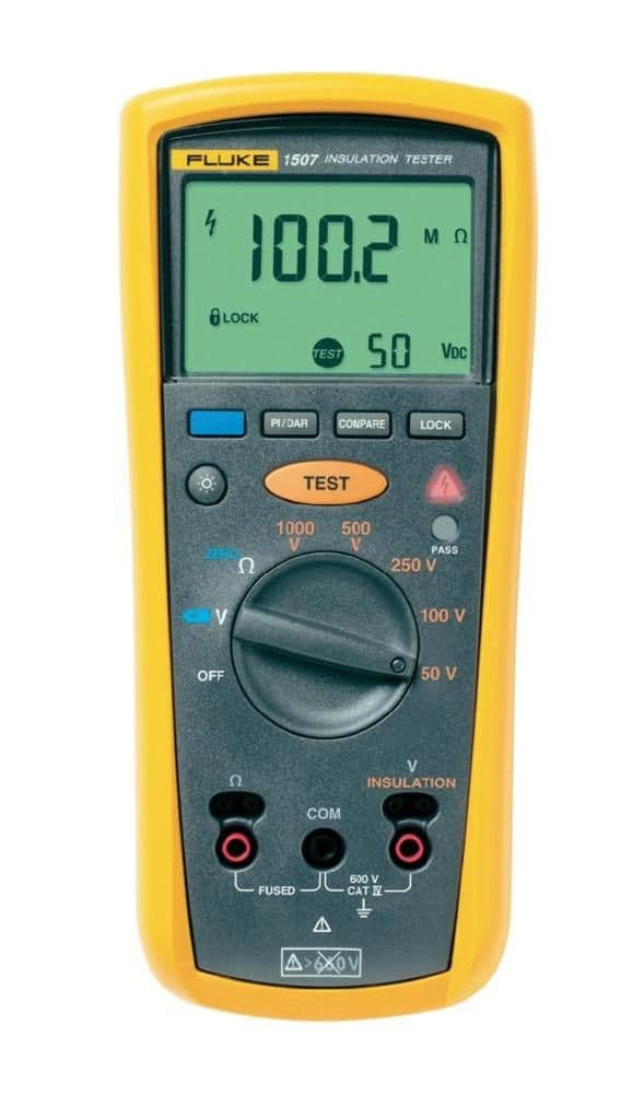 Мегомметр FLUKE 1507, вимірювач опору ізоляції, 1000 В, 10 ГОм. (оригінал) FLUKE - фото 5