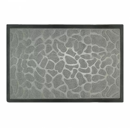 Килимок під двері 60*90см, з кромкою, з візерунком, сірий Мій Дім - фото 1