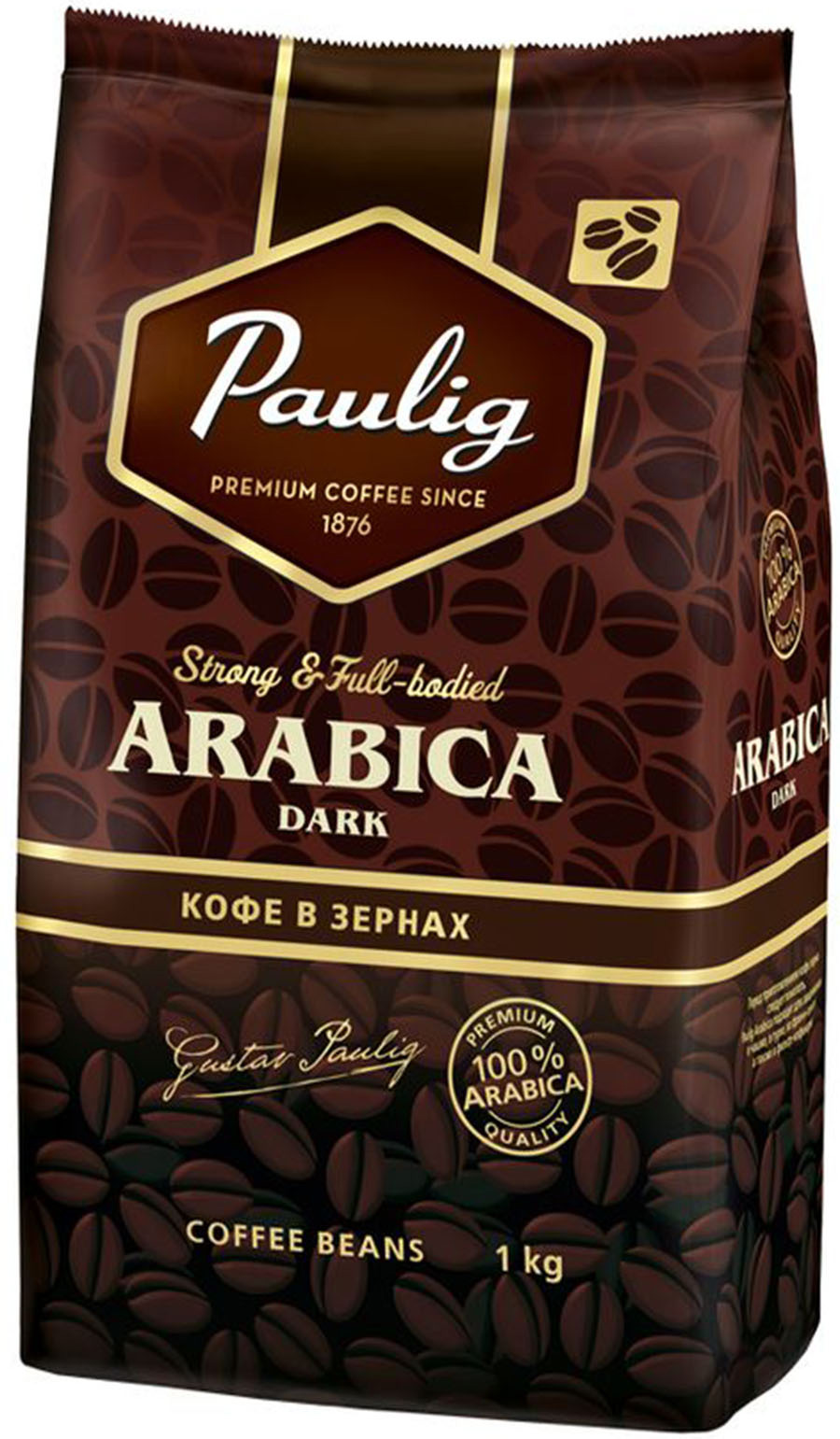 Кофе в зернах Arabica Dark, 1кг. Paulig - фото 1