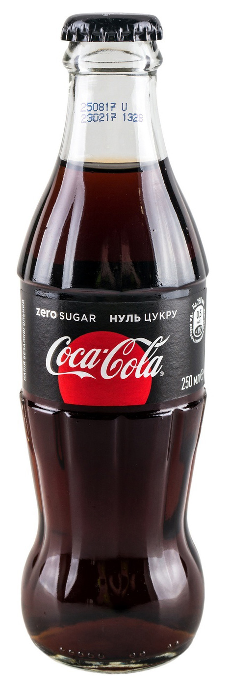 Купити Вода Coca-Cola Zero 0,25л 12шт/уп., скляна пляшка