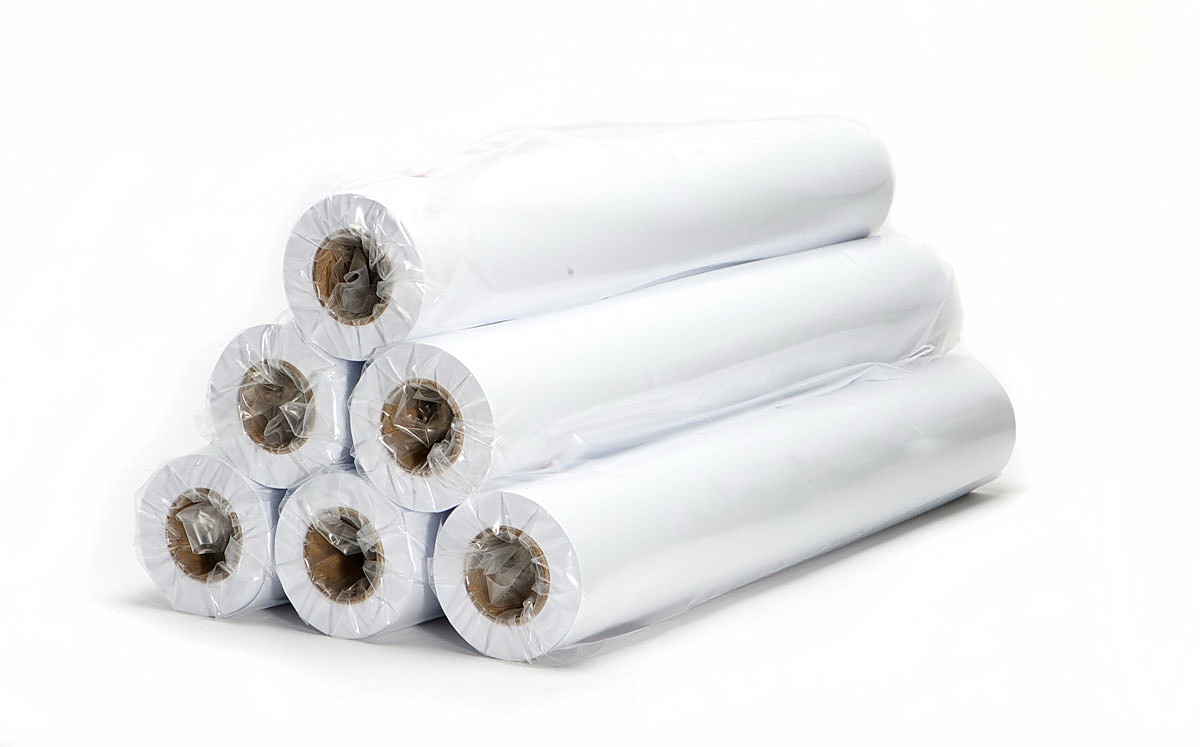 Бумага рулонная для плоттера 80г./м2., 175м.*297мм.(А3), втулка 76.2мм. (3