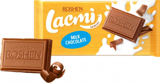 Шоколад Lacmi молочний, 90г Roshen - фото 1