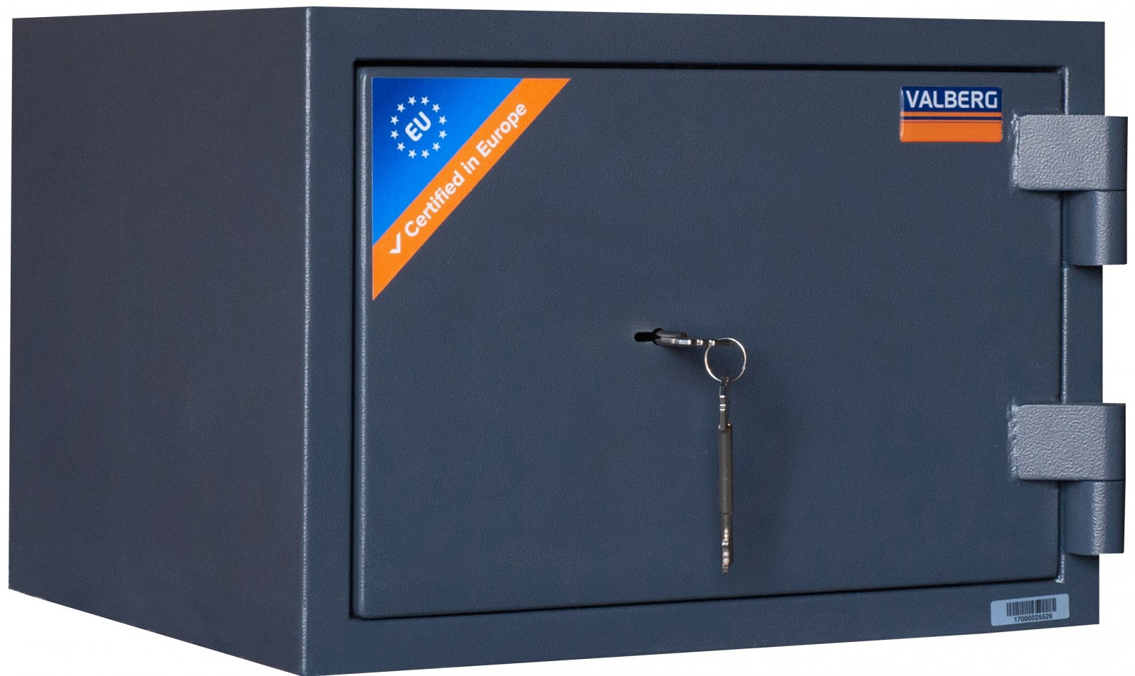 Сейф вогнезламостійкий (300*427*385мм.) ключовий замок, 1 полиця, 1 клас, ASG-30, графіт Valberg - фото 6