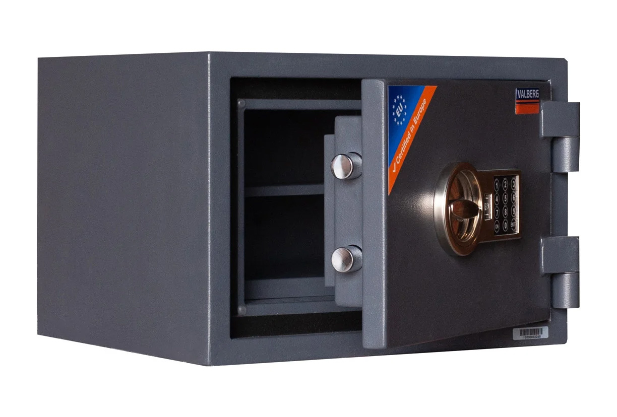 Сейф вогнезламостійкий (300*427*385мм.) електроний кодовий замок, 1 полиця, 1 клас, ASG-30 EL, графі Valberg - фото 4