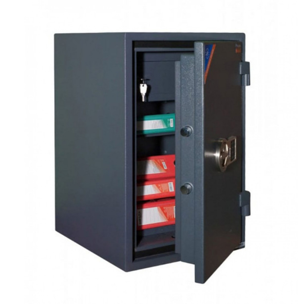 Сейф вогнезламостійкий (670*440*440мм.) елек/код. замок, 1 полиця, 1 клас, кас/відділеня, ASG 67T EL Valberg - фото 5