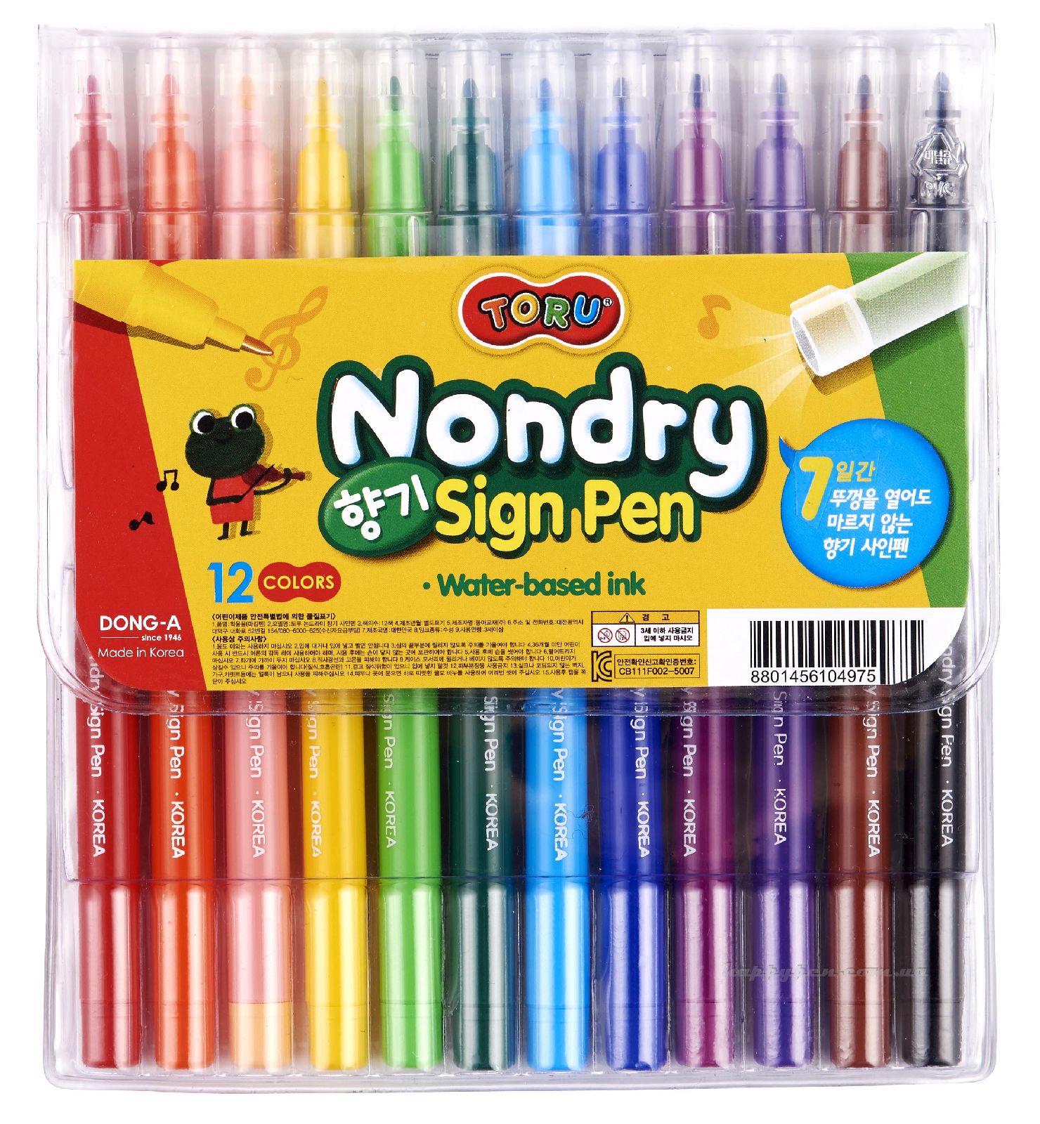 Фломастер ароматизированный TORU, 12цветов Dong-A - фото 1