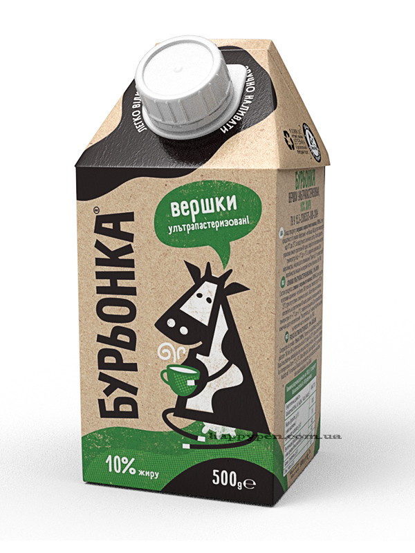 Вершки рідкі 10% 500гр Буренка - фото 1