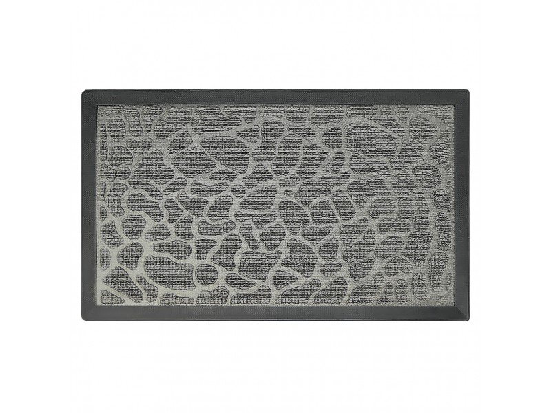 Килимок під двері з візерунком 40*60см, поліпропілен, сір. Мій Дім - фото 1