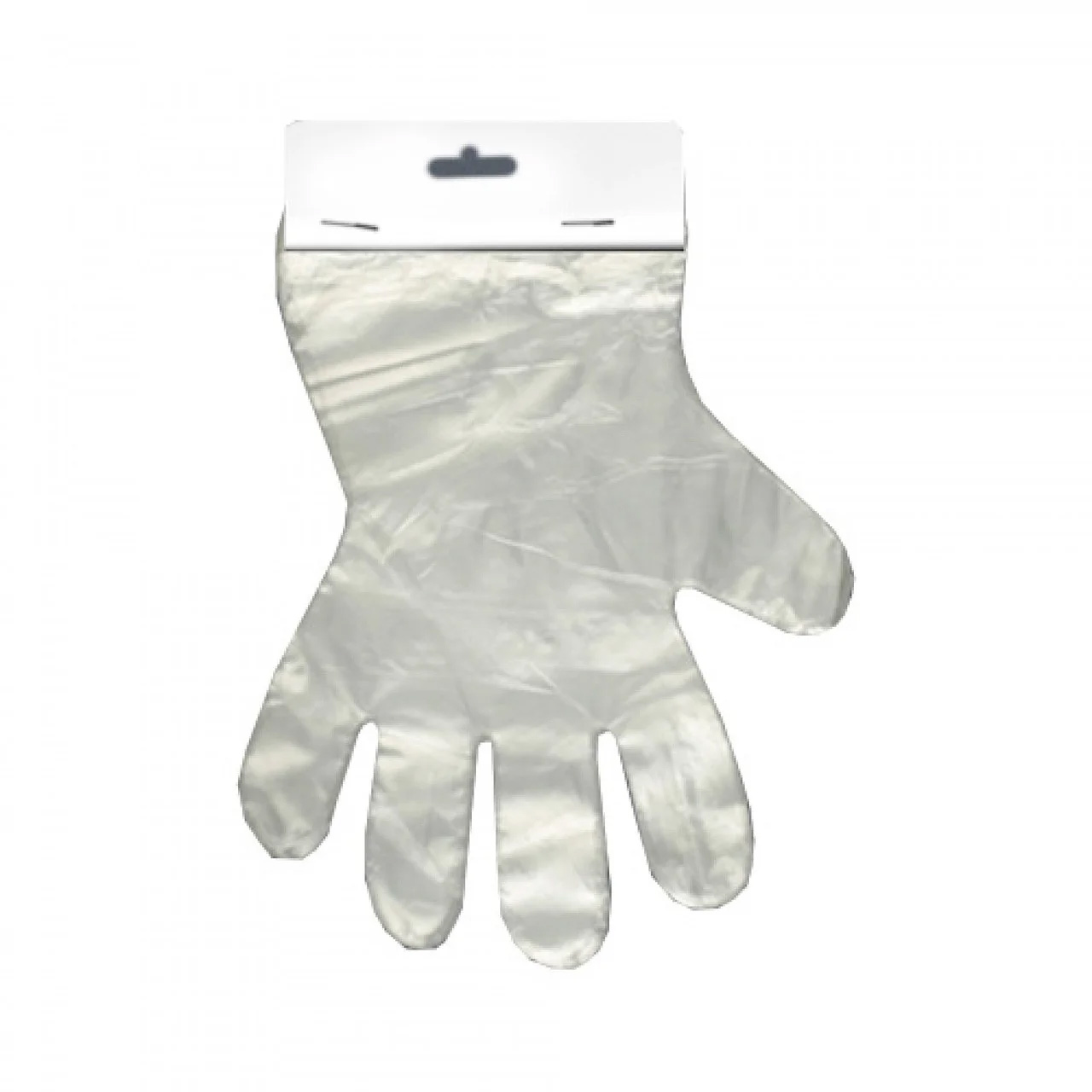 Рукавички PE одноразові (100шт/уп.) на картонці, прозор. Україна - фото 2