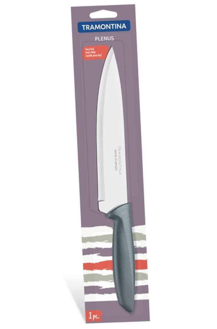 Нож универсальный PLENUS, 203мм лезвие, нержавеющая сталь, серый Tramontina - фото 4