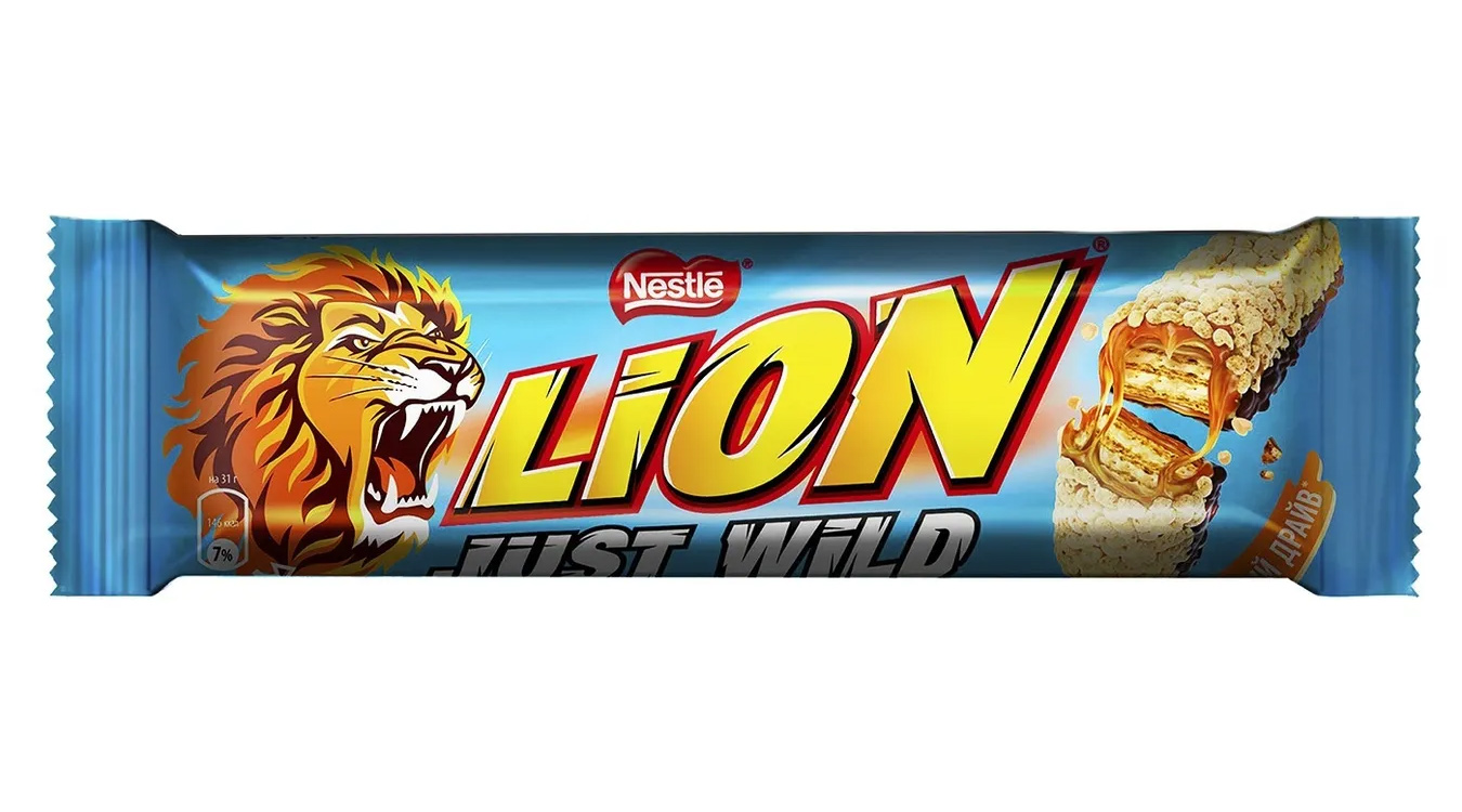 Купити Батончик шоколадний Lion Just Wild, 40г. Nestle в Києві в ...
